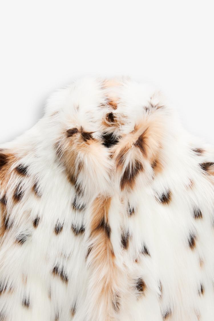 Raquel | Leopard Print Faux Fur Jacket