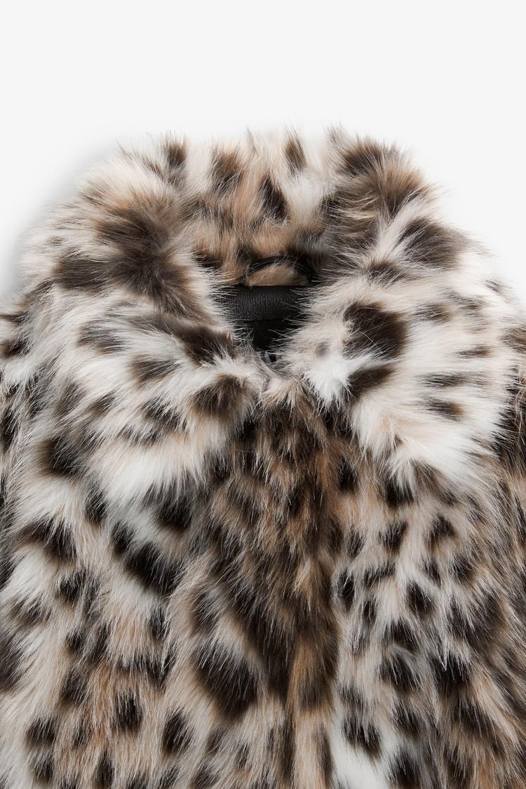 Raquel | Leopard Print Faux Fur Jacket