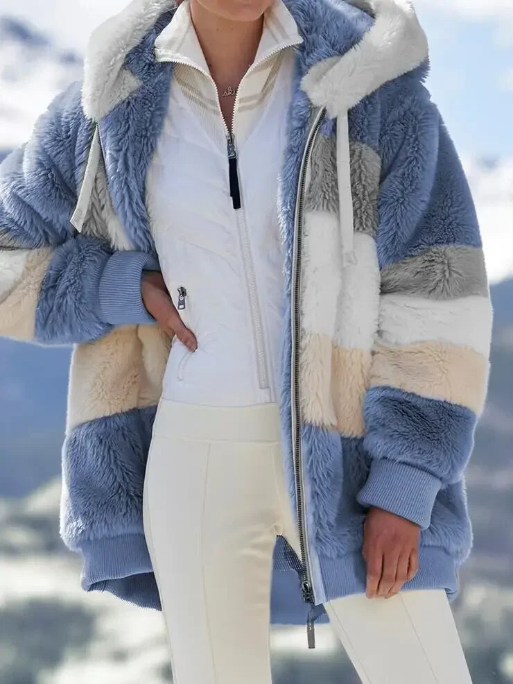 Frances™ | Women’s Winter Jacket with Hood and Zipper
