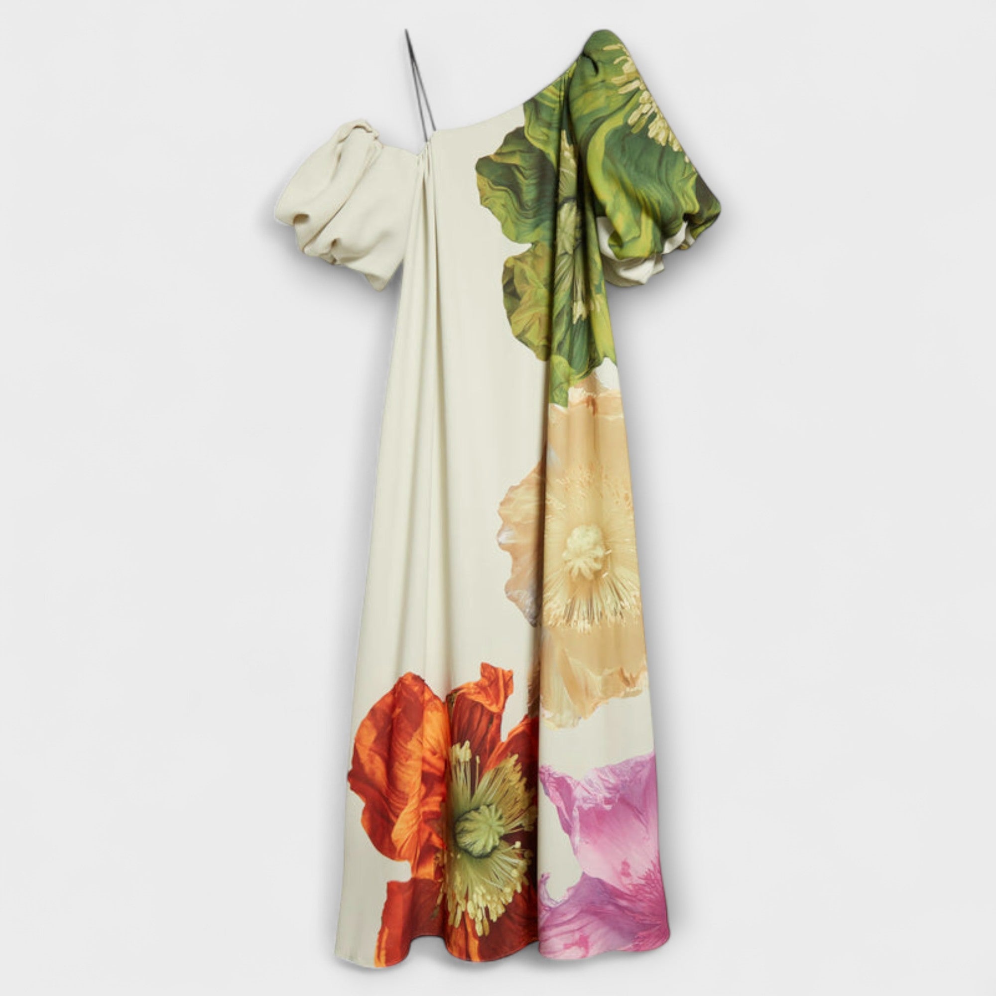 Melody - Asymmetrical Floral Maxi Dress