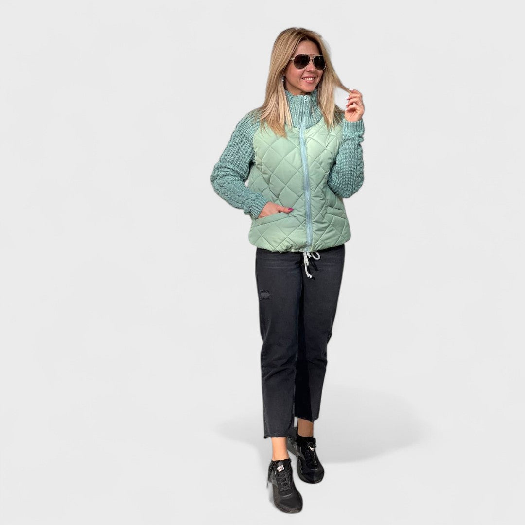 Nora | Women’s Patchwork Knit Jacket