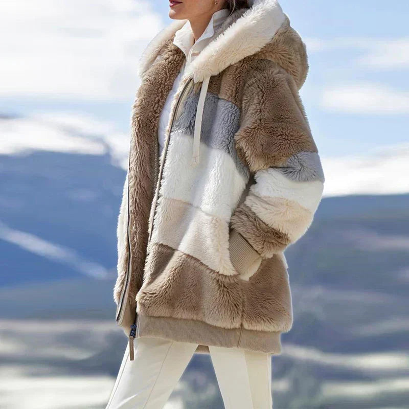 Frances™ | Women’s Winter Jacket with Hood and Zipper