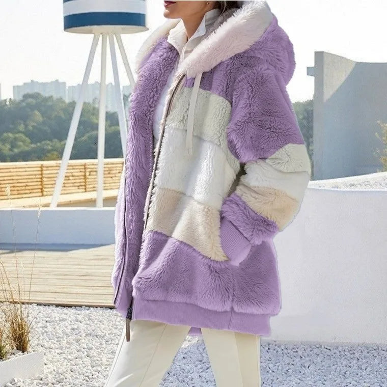 Frances™ | Women’s Winter Jacket with Hood and Zipper
