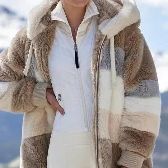 Frances™ | Women’s Winter Jacket with Hood and Zipper
