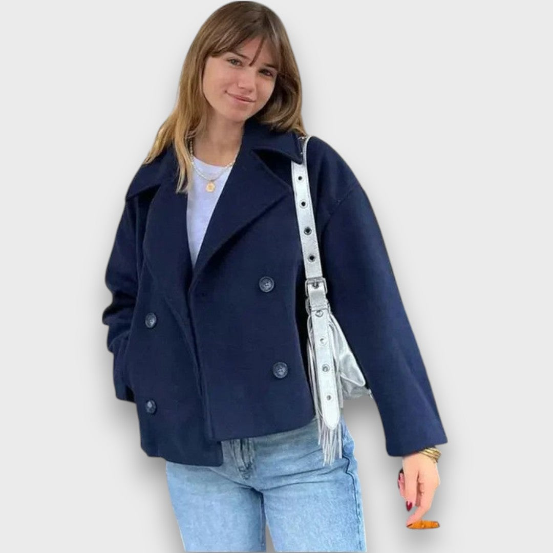 Pinalle | Short Coat With Notched Collar