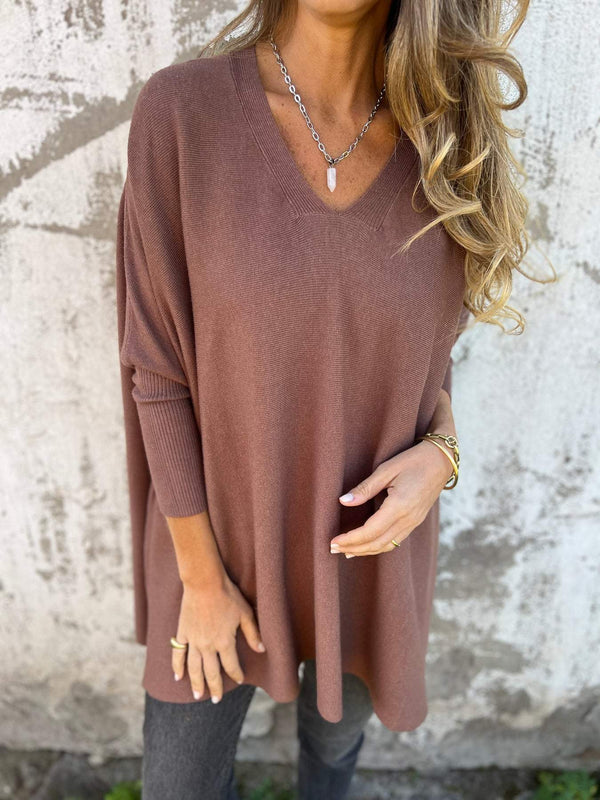 The Elayne – Cashmere V-Neck Sweater