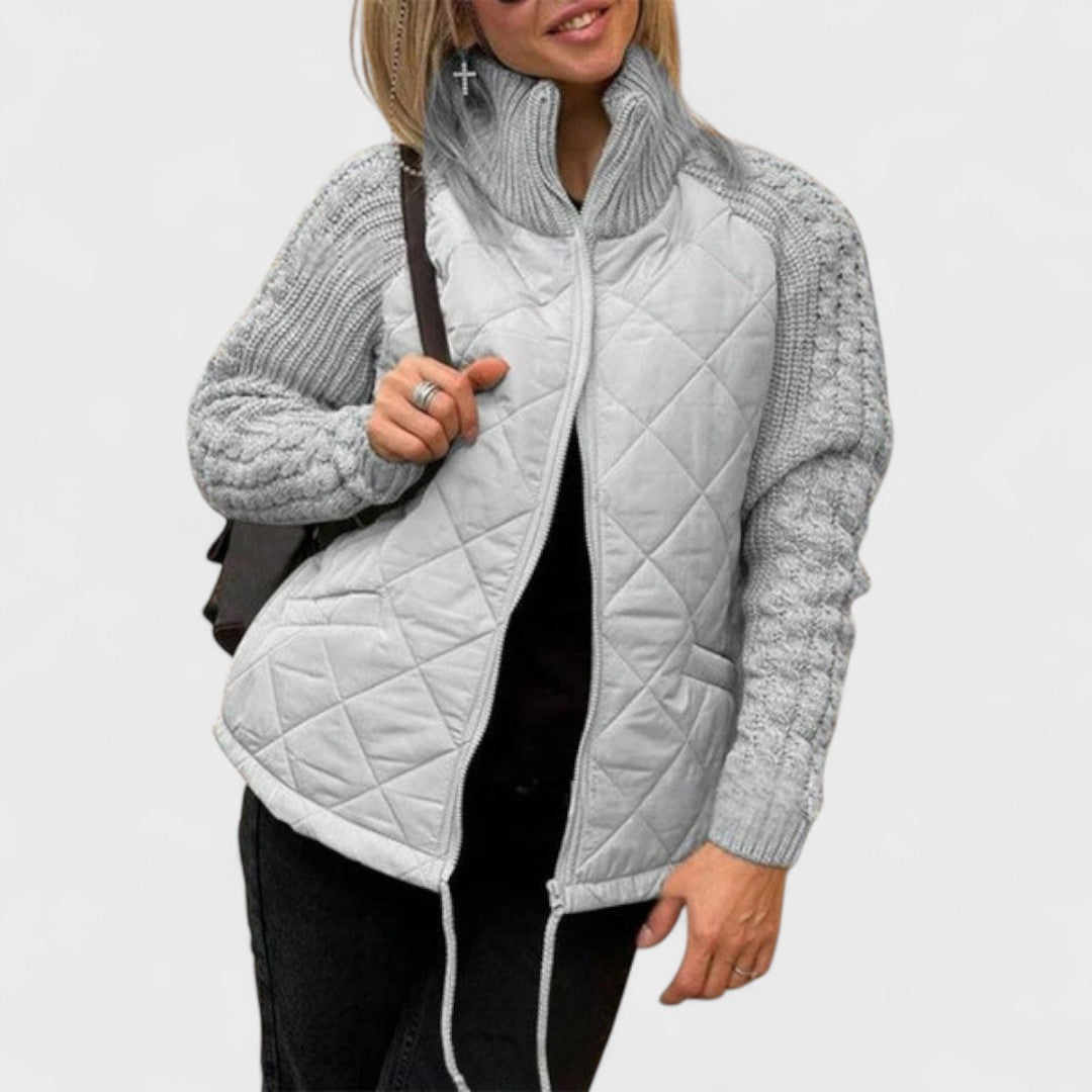 Nora | Women’s Patchwork Knit Jacket