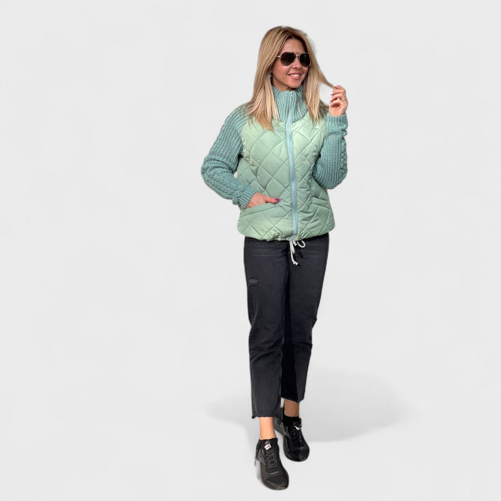 Nora | Women’s Patchwork Knit Jacket