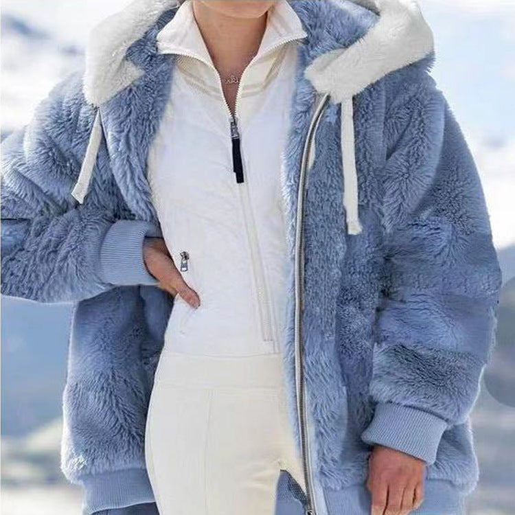 Frances™ | Women’s Winter Jacket with Hood and Zipper